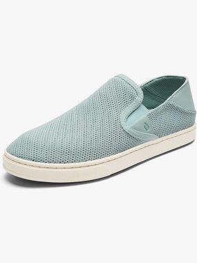 Olukai Pehuea Slip On Mesh Sneakers. Blue/Swell. NEW